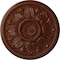 Ekena Millwork Edinburgh Ceiling Medallion (Canopies up to 5 1/4"), 18"OD x 1 3/4"P, Burnished Mahogany Crackle CM18EDBMC - alternate 1